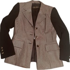 Vintage Escada houndstooth jacket